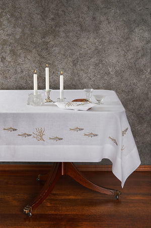Coral & Sardines Tablecloth